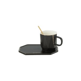Tasse poterie noir h.8cm