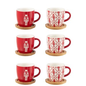 Lot céramique rouge h.6cm