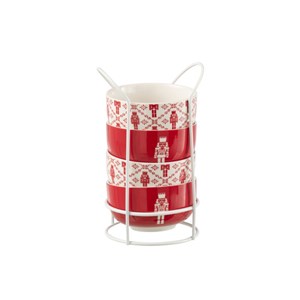 Lot céramique rouge h.6.2cm