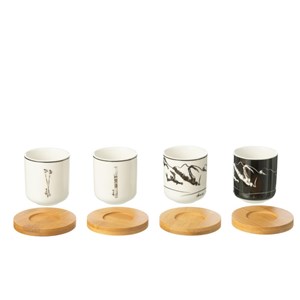 Lot céramique noir h.6.4cm