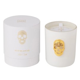 Bougie paraffine blanc h.13cm