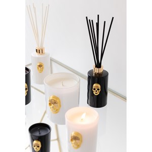 Bougie paraffine blanc h.13cm