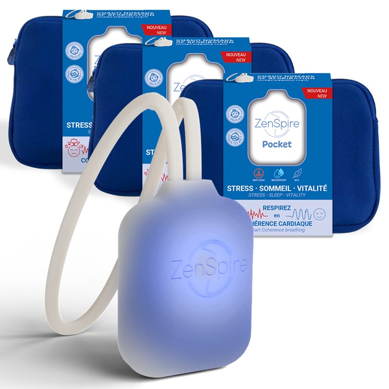Pack 3 zenspire pocket stress,sommeil,immunité