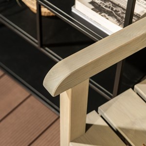 Petit banc de jardin bois – gris