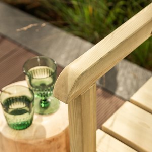 Chaise de jardin bois – vert