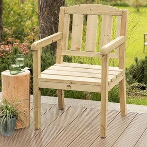 Chaise de jardin bois – vert
