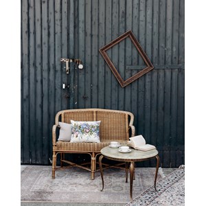 Martine, la banquette en rotin n°23
