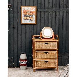 Petite commode en rotin n°133