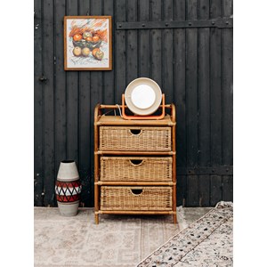 Petite commode en rotin n°133