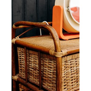 Petite commode en rotin n°133