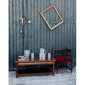 Table basse en bois et verre n°246