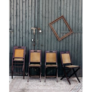 Lot de 4 chaises en velours n°711