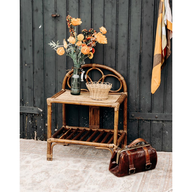 Odile, la table de chevet en rotin n°517