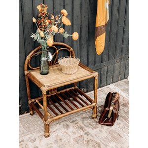 Odile, la table de chevet en rotin n°517