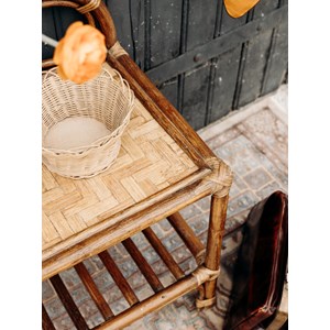 Odile, la table de chevet en rotin n°517