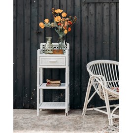 Odile, le chevet blanc en rotin n°511