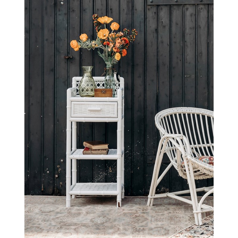 Odile, le chevet blanc en rotin n°511