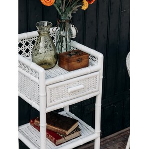 Odile, le chevet blanc en rotin n°511