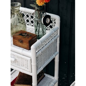 Odile, le chevet blanc en rotin n°511