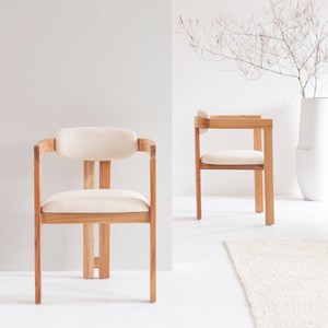 Chaise en mindy et bouclette (lot de 2)