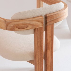 Chaise en mindy et bouclette (lot de 2)