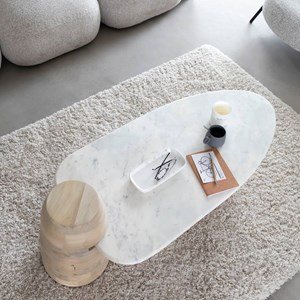 Table basse manguier marbre