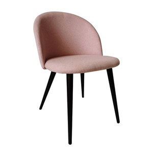 Chaise scandinave tissu et piètement métal