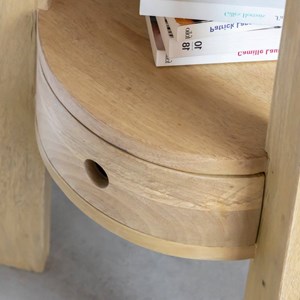 Table de chevet en bois manguier