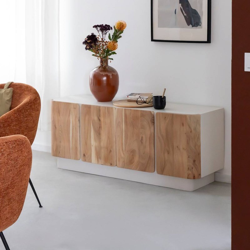 Meuble tv en acacia et manguier
