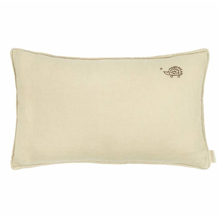 Nobodinoz coussin 50 x 30 cm brodé lin f