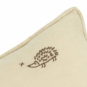 Nobodinoz coussin 50 x 30 cm brodé lin f