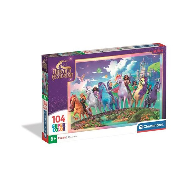 Puzzle 104 pièces clementoni unicorn aca