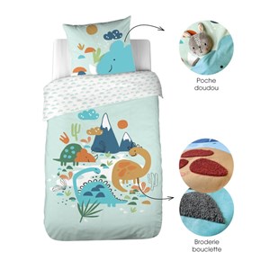 Housse de couette 140x200 + 1 taie