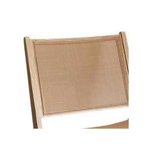 Fauteuil en bois et cannage