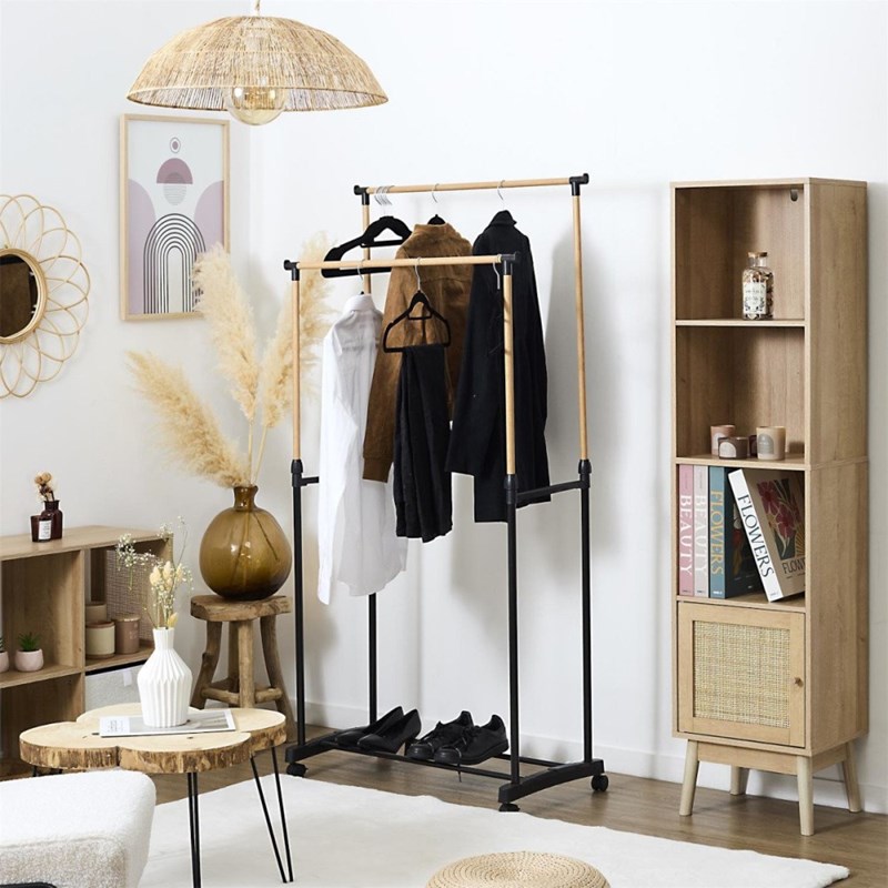 Portant double effet bois