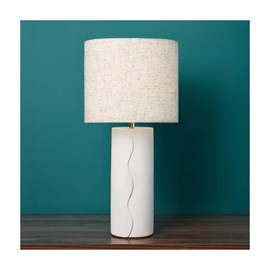 Lampe céramique blanche
