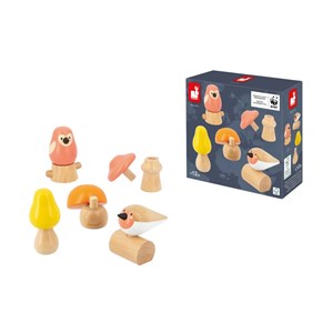 Jeu à visser : oiseaux et champignons