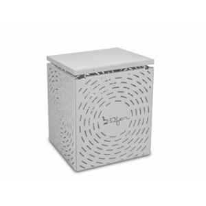 Composteur design petit taille en métal - gris télé - 100l