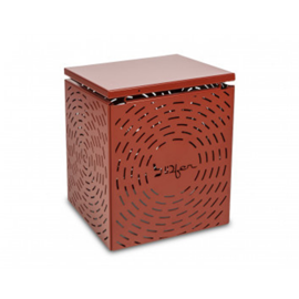 Composteur design petit taille en métal - rouge brun - 100l