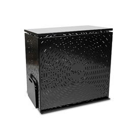 Composteur design taille moyenne en métal - noir - 350l