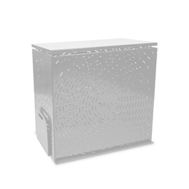 Composteur design taille moyenne en métal - gris télé - 350l