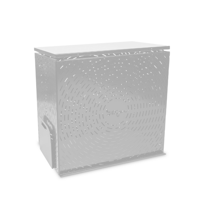 Composteur design taille moyenne en métal - gris télé - 350l