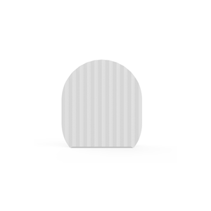 Plaque décorative pour composteur - ondulée et oblonguee - gris télé