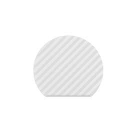 Plaque décorative pour composteur - ondulée et ronde - gris télé