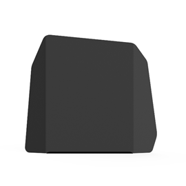 Plaque décorative pour composteur - pliée et rectangle - noir