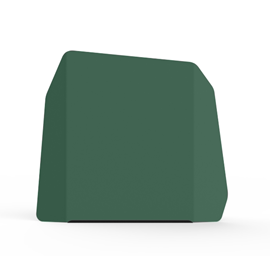 Plaque décorative pour composteur - pliée et rectangle - vert pin