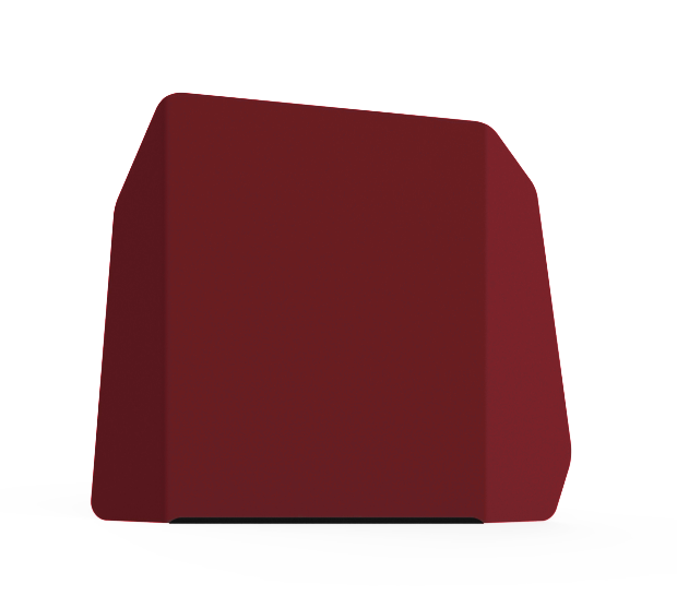 Idfer - Plaque décorative pour composteur - pliée et rectangle - rouge brun