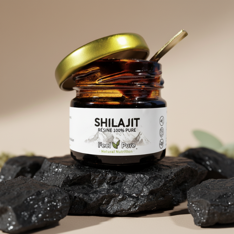 Feel Pure - Résine de shilajit pure (30g) et cuillère doseuse