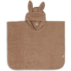 Poncho de bain lapin biscuit (1-4 ans)