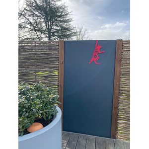 Chat cabriole à suspendre - noir - 100% inox